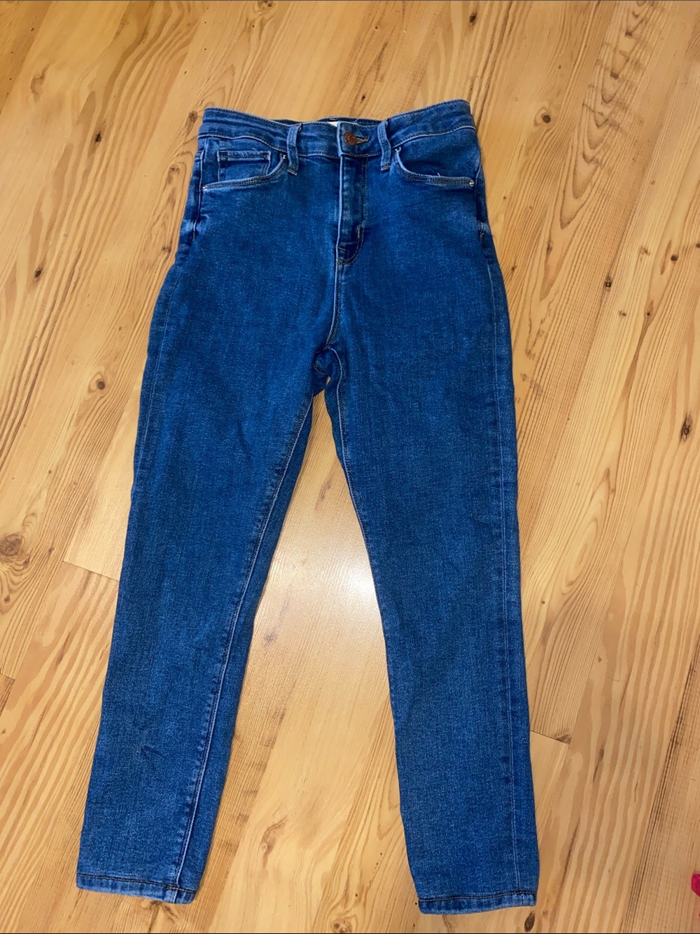 High-Rise Slim Jeans in Classic Indigo